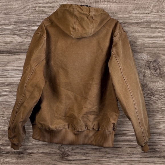 Carhartt Hooded Jacket J168 BRN Large - Picture 4 of 15